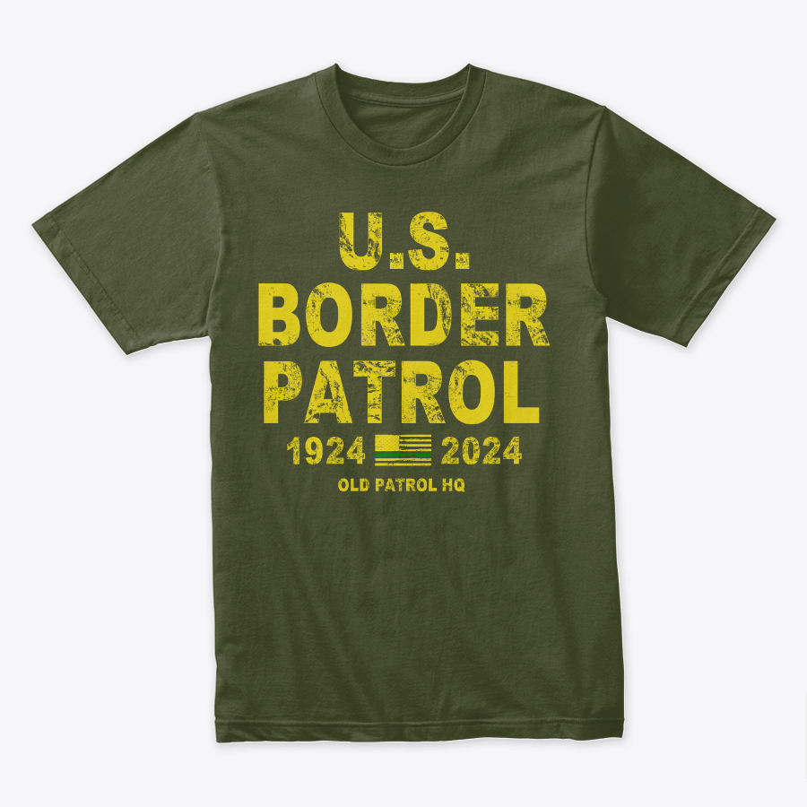 GREEN LINE BP TEE (SUPPORT YOUR LOCAL BORDER PATROL SHIRT) | OLD 